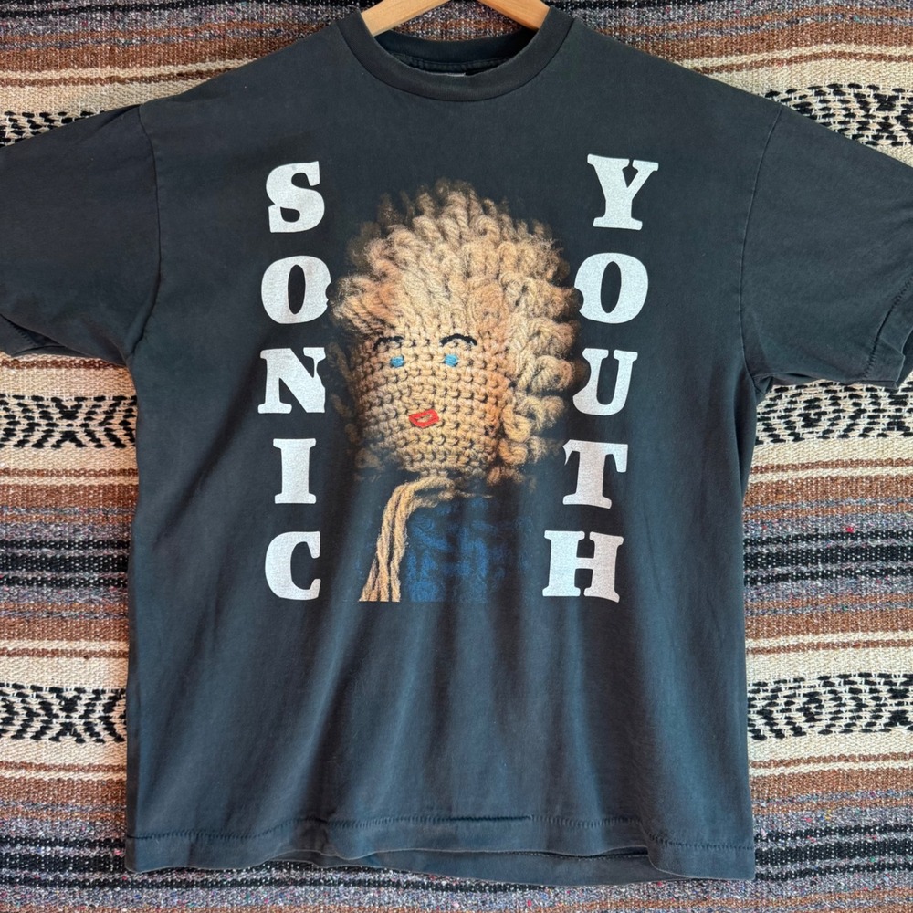 Sonic Youth Drunken Butterfly TShirt XL Black 1992 Dirty Band Tee Reprint